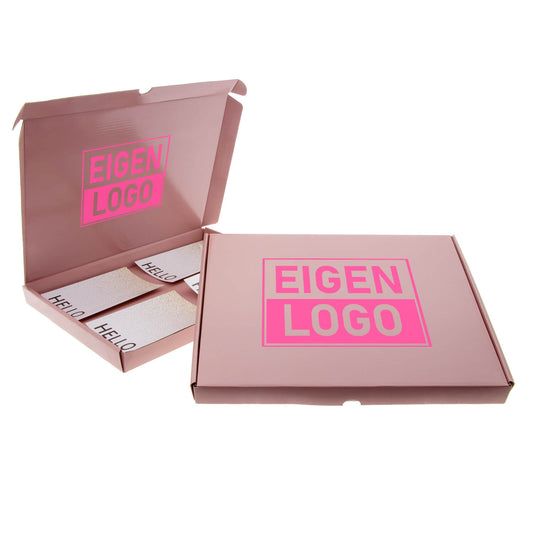 Maxibriefkartons Rosa A4 mit NEON bedrucken lassen
