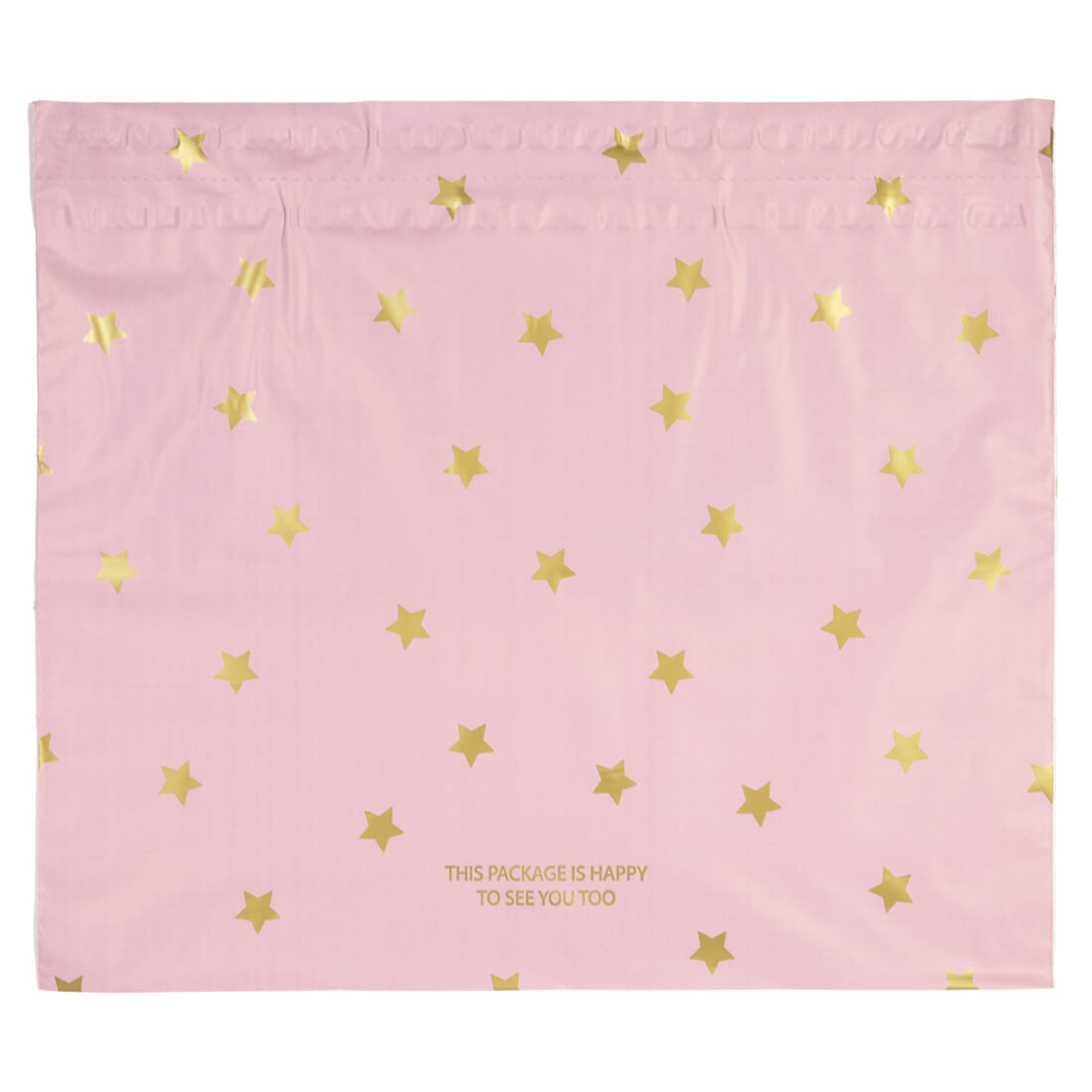 100x Versandtaschen Stars Gold Large Rückgabeverschluss