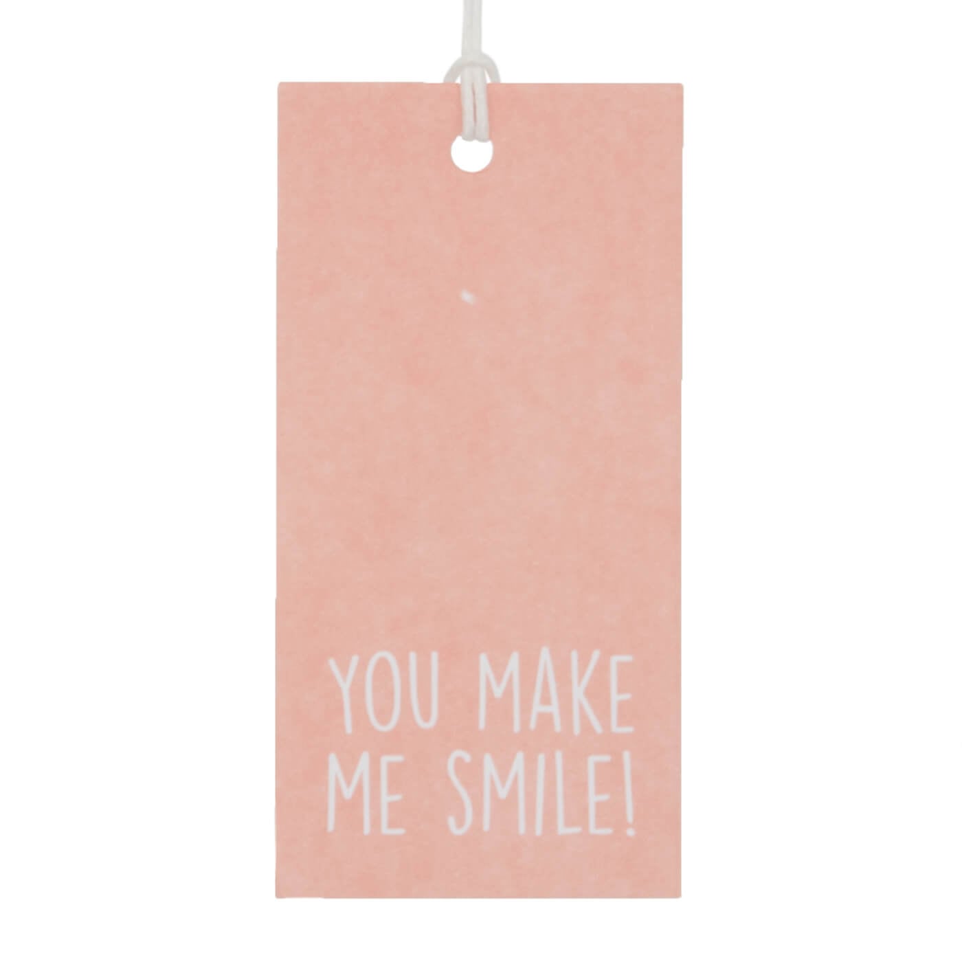 50x Geschenkanhänger 'You make me smile' Rosa