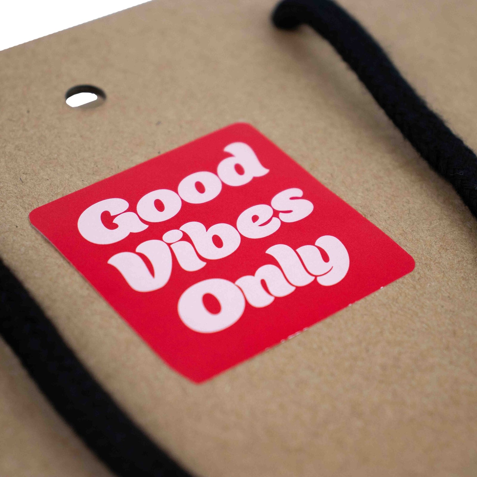 500x Aufkleber 'Good vibes only' sortiert Rosa-Rot 50mm