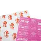 Fettabweisendes Papier bedrucken 21x31cm 1-farbig