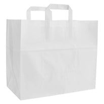 50x Budget Taschen Weiß Querformat M