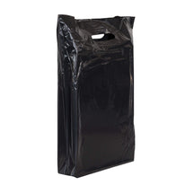 250x Plastiktüten 45x50+2x4cm schwarz