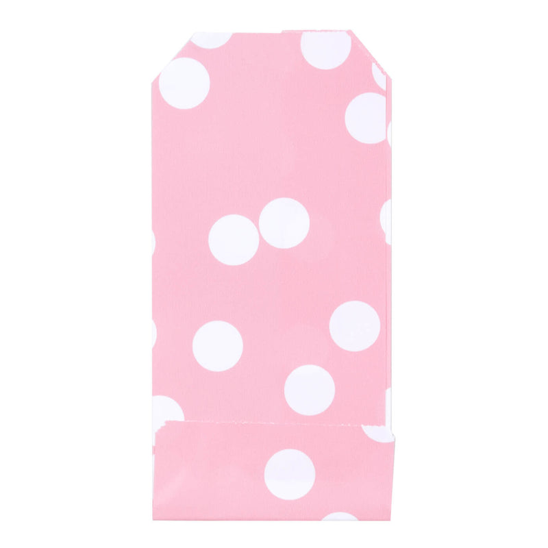 200x Papiertüten Dots Rosa 7x13cm