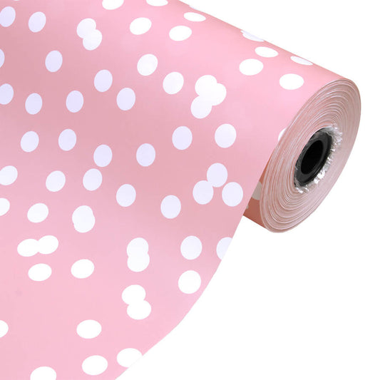 Geschenkpapier Dots Rosa - 30cm x 100m