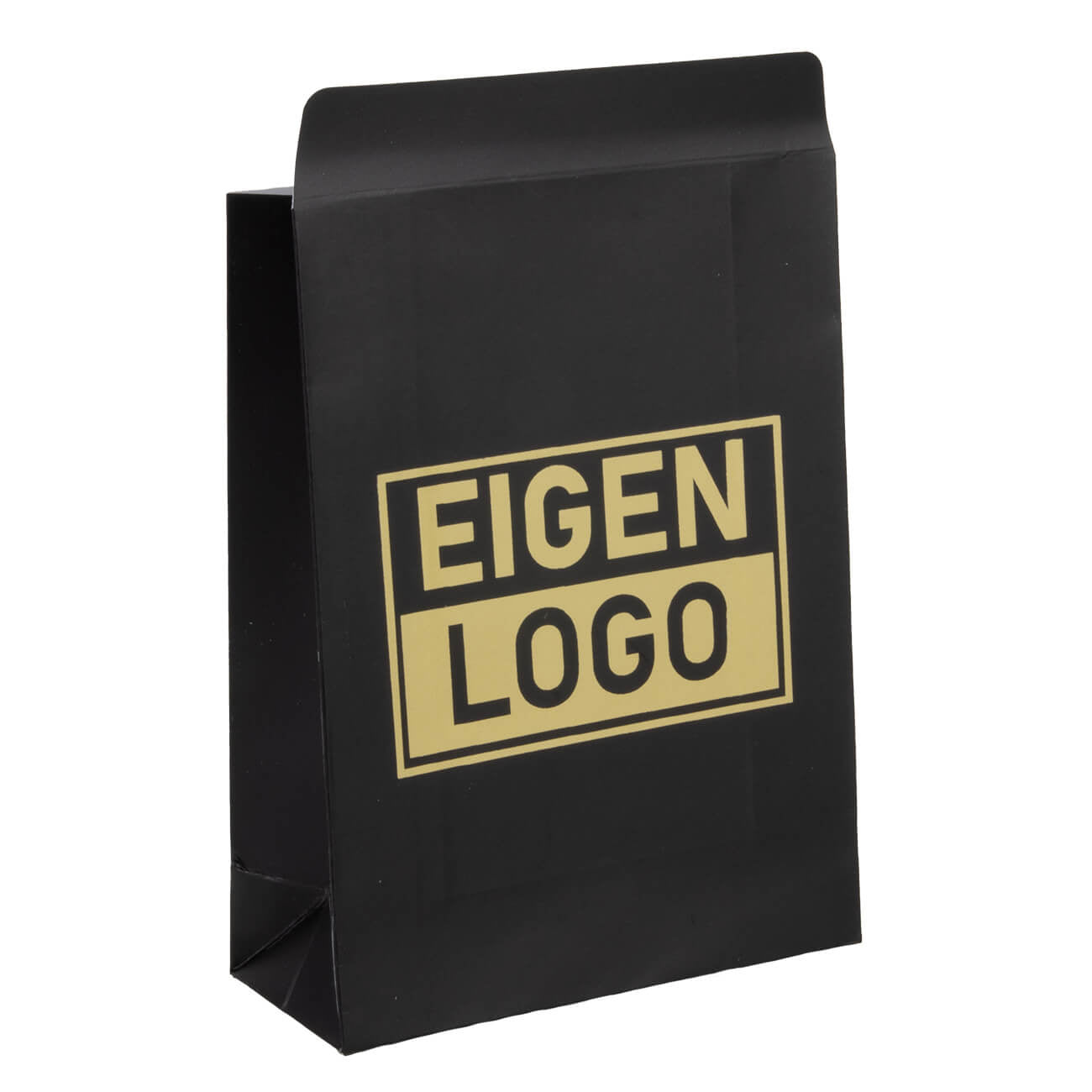Papiertüten Druck Schwarz Klein