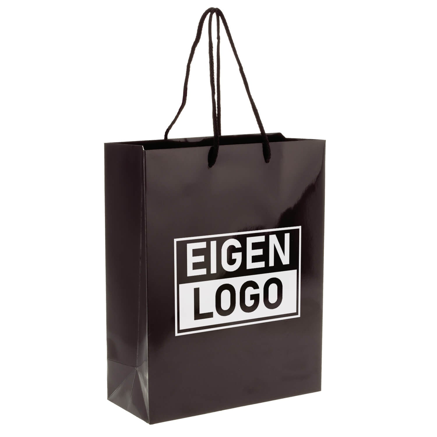 Geschenktasche bedrucken Schwarz A4