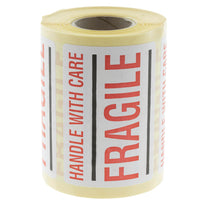 500x Etikett 'Handle with care/Fragile'