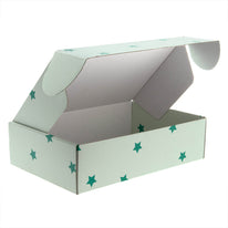 25x Postkartons Stars 280x190x75mm