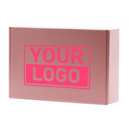 Postkartons bedrucken mit NEON - Rosa 280x190x75mm