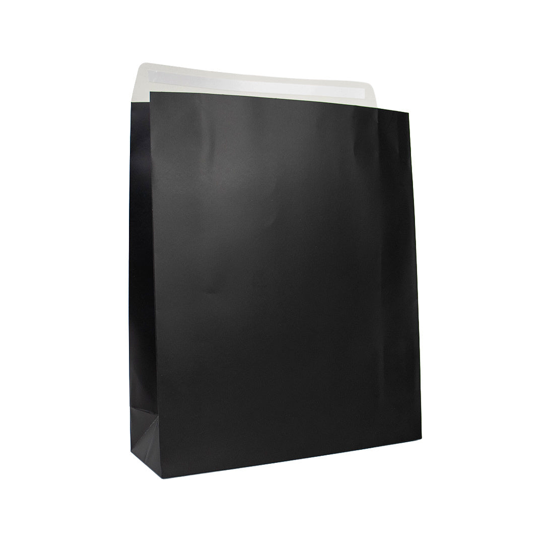 25x Geschenktüten Schwarz Matt Large