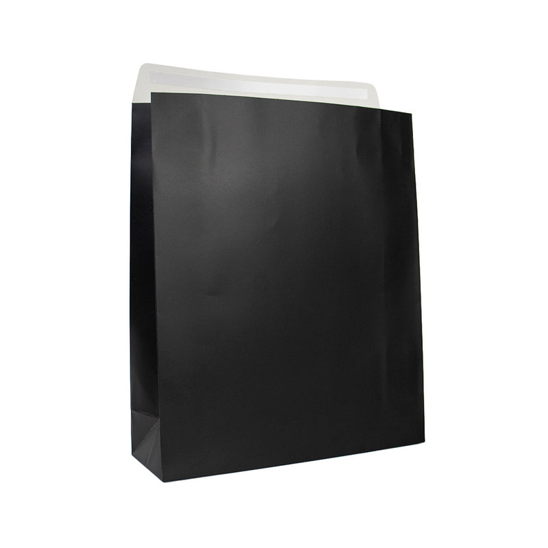 25x Geschenktüten Schwarz Matt Large