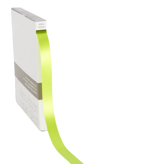 Farbband Satin Lime Grün MEDIUM (15mm x 100m)