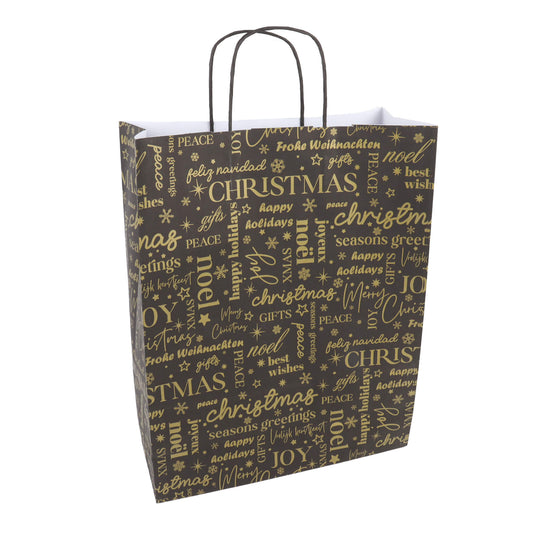 50x Papier-Weihnachtstüten A3 International