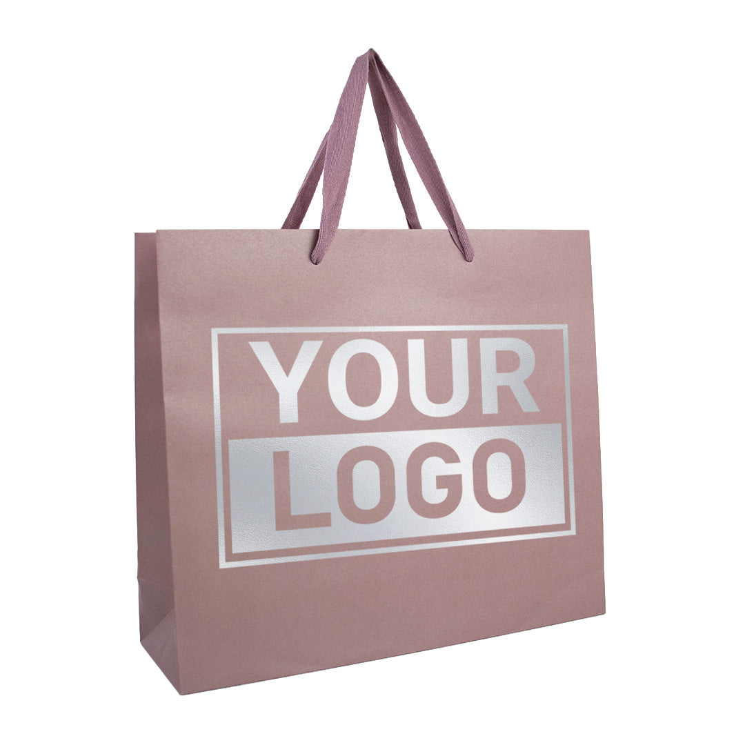 Geschenktasche bedrucken Dusty Rose A3