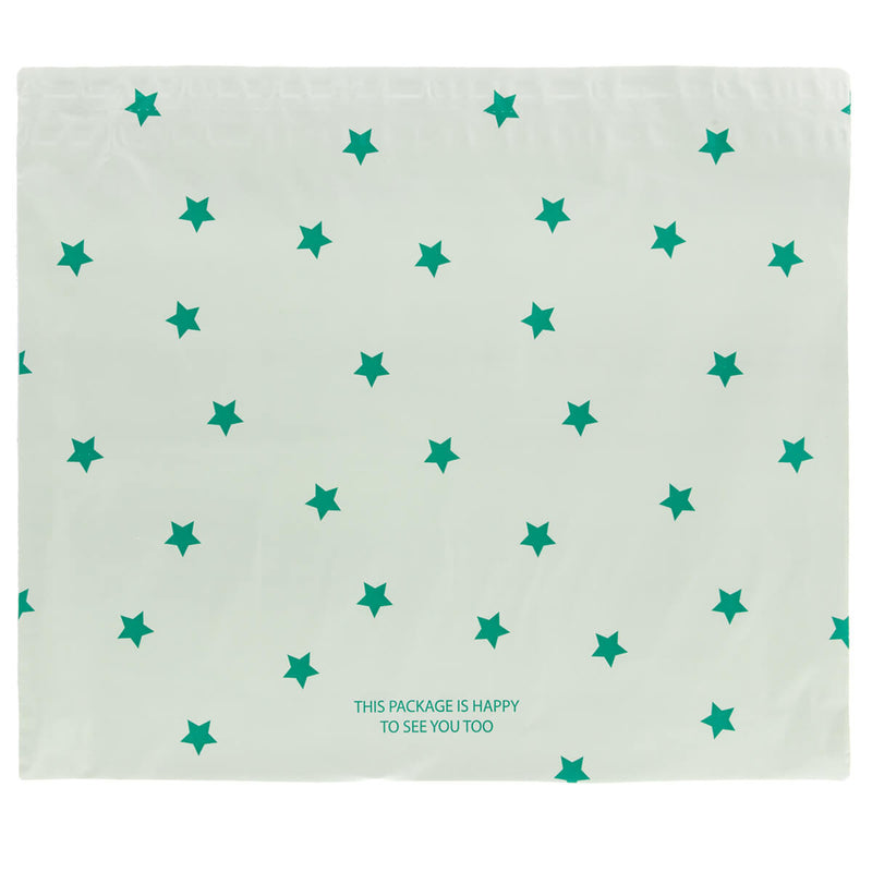 100x Versandtaschen Stars Large Rückgabeverschluss