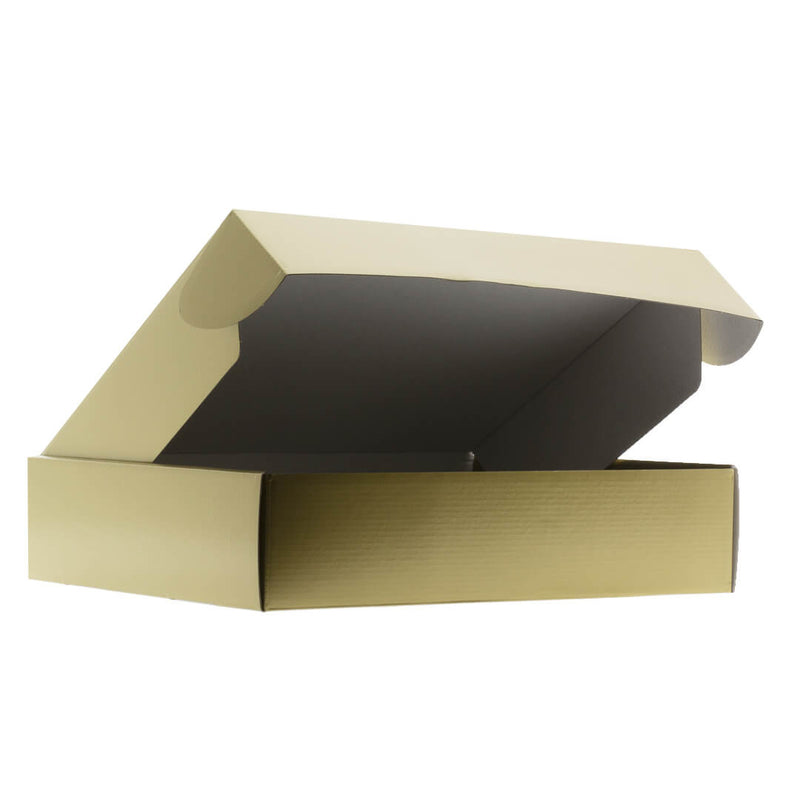 Postkartons bedrucken Gold 350x280x80mm
