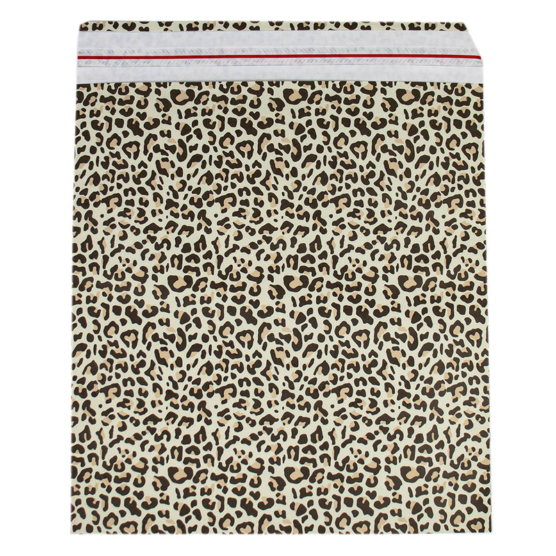 50x Papier-Versandtasche Leopard XL