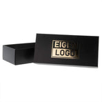 Geschenkkartons bedruckt Schwarz 355x168x94mm - Metallic