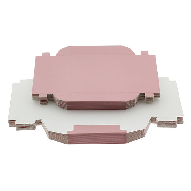 20x Geschenkkartons Mattrosa 125x125x55mm