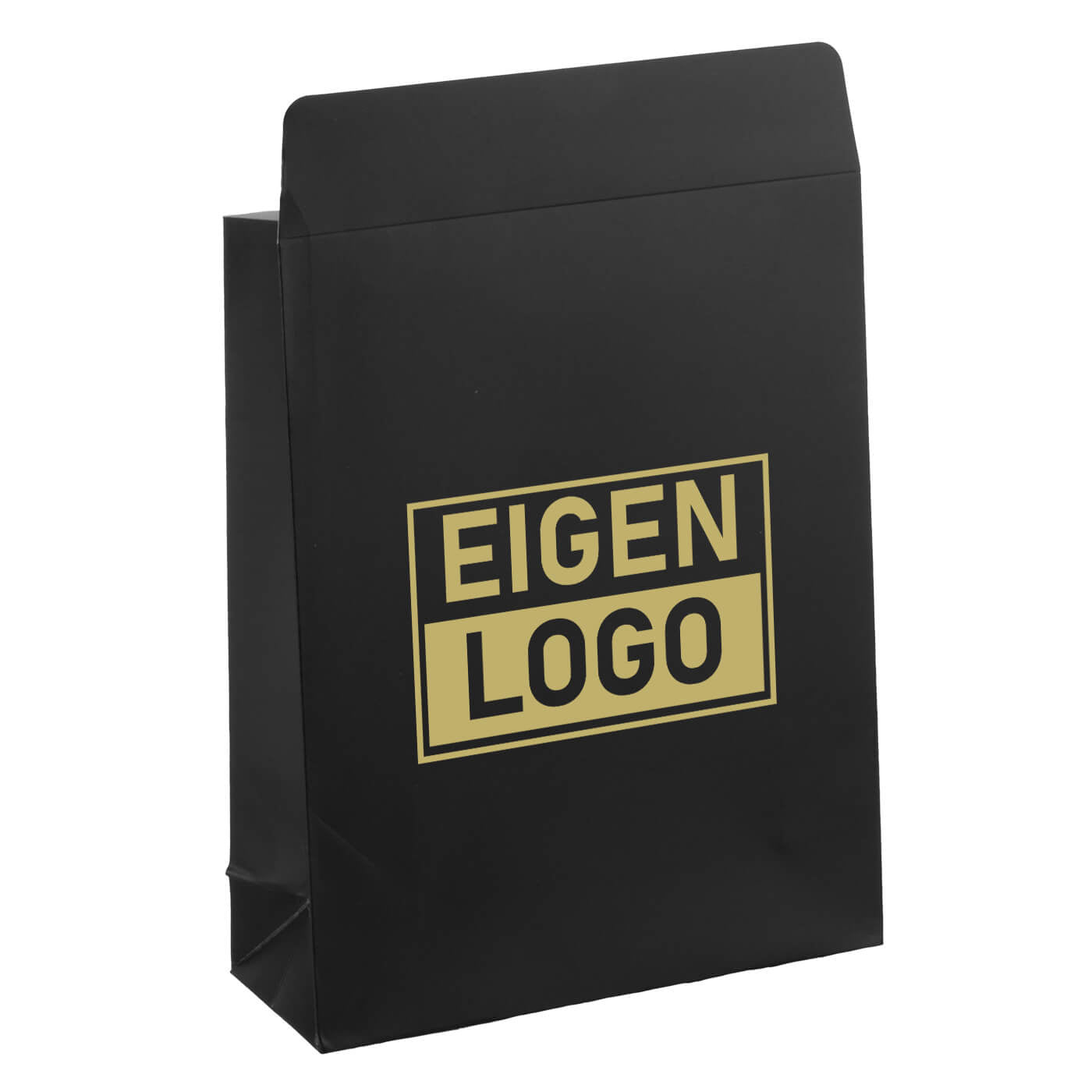 Papiertüten bedrucken Schwarz Medium