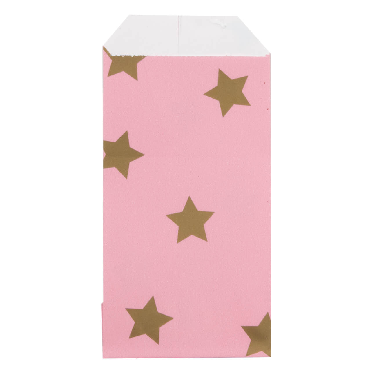 200x Papiertüten Stars Gold 7x13cm