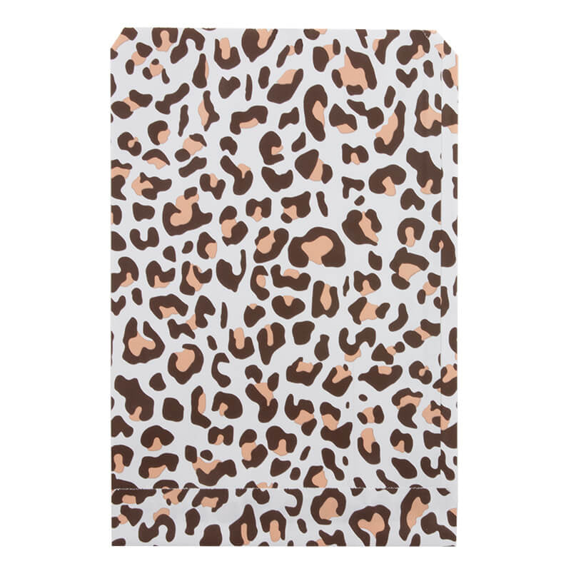 200x Papiertüten Leopard 17x25cm