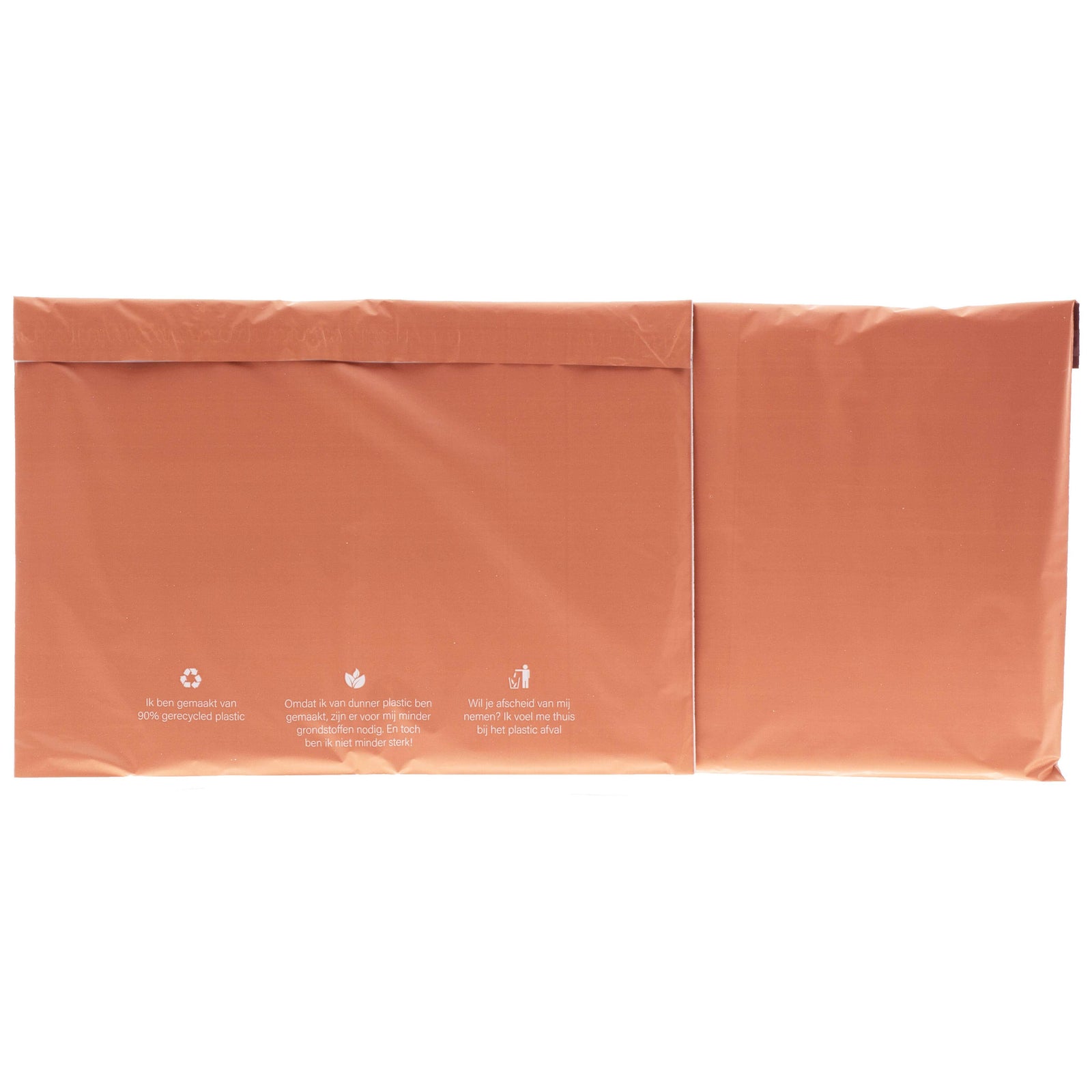 100x ECO Versandtaschen Muted Clay Large Querformat