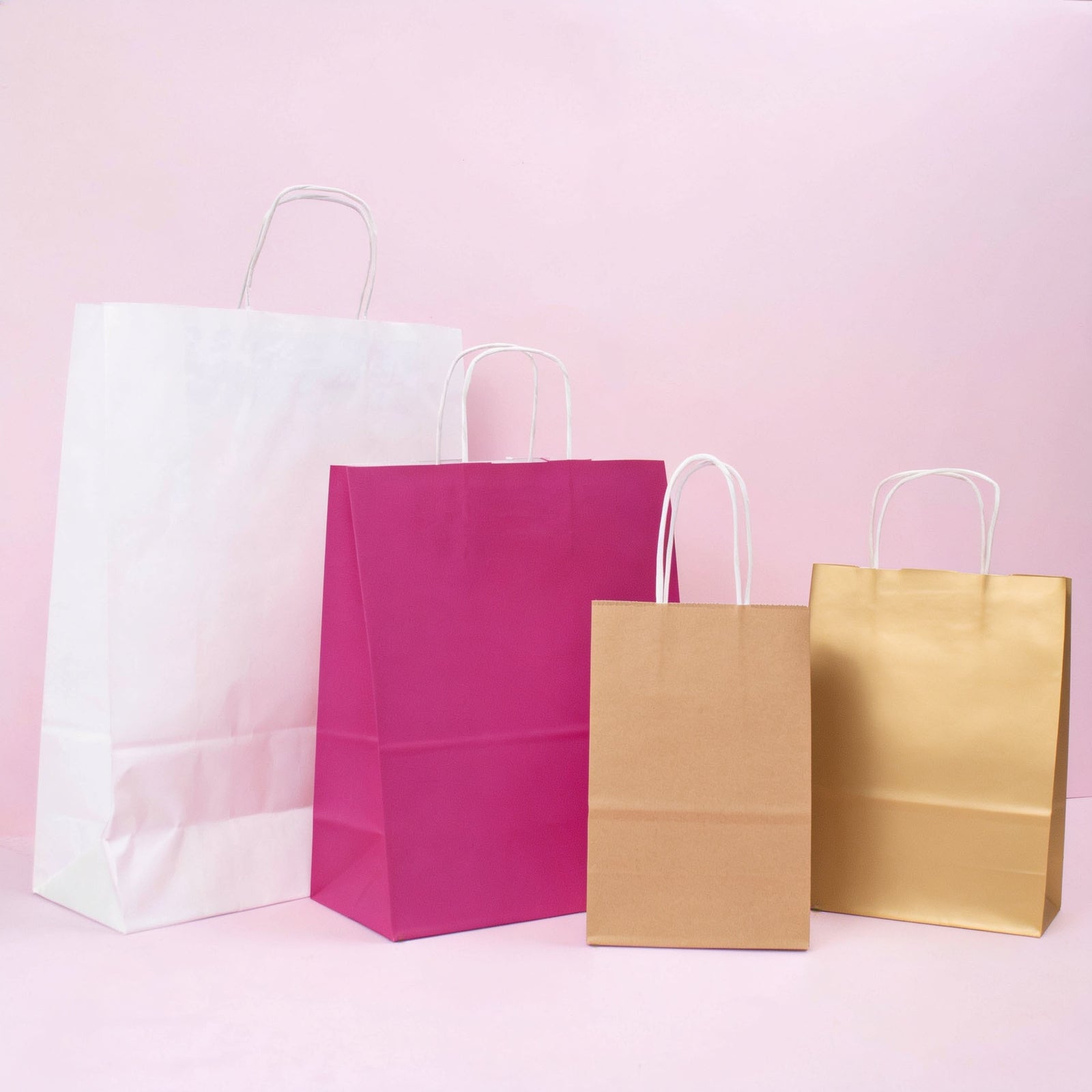 50x Papiertaschen Gold