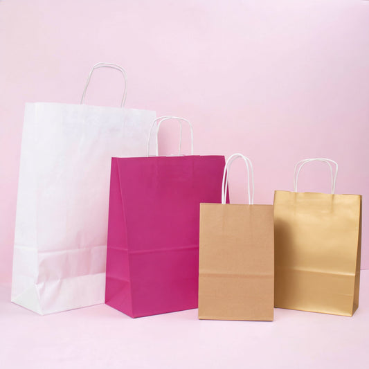 50x Papiertaschen Braun Extra Klein