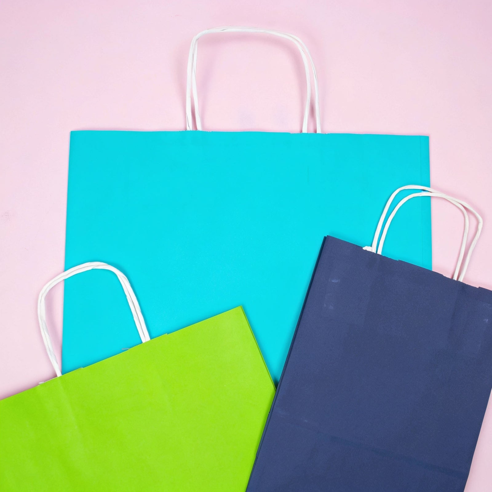 50x Papiertüten grün in verschiedenen Formaten
