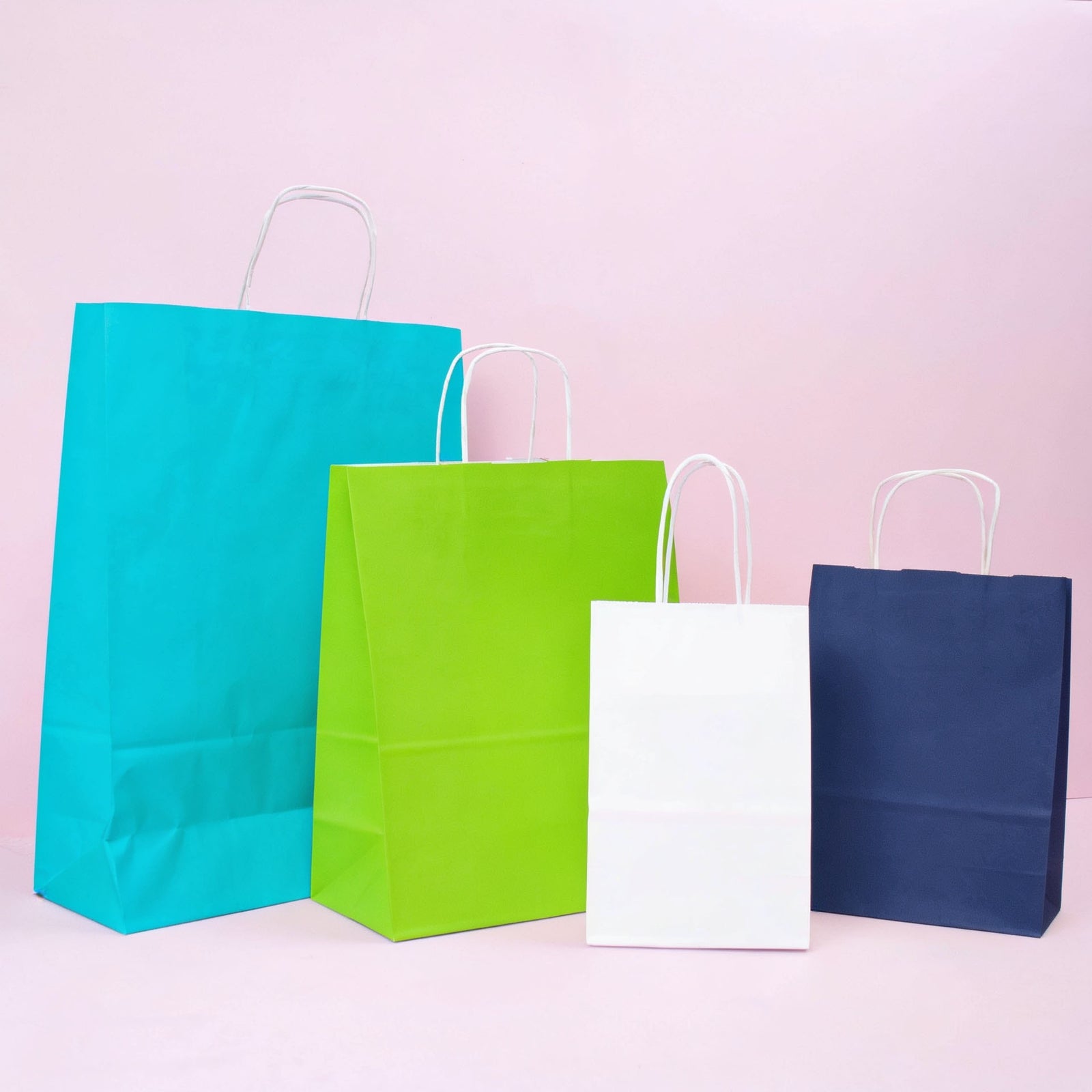 50x Papiertüten Blau (Navy) in verschiedenen Größen