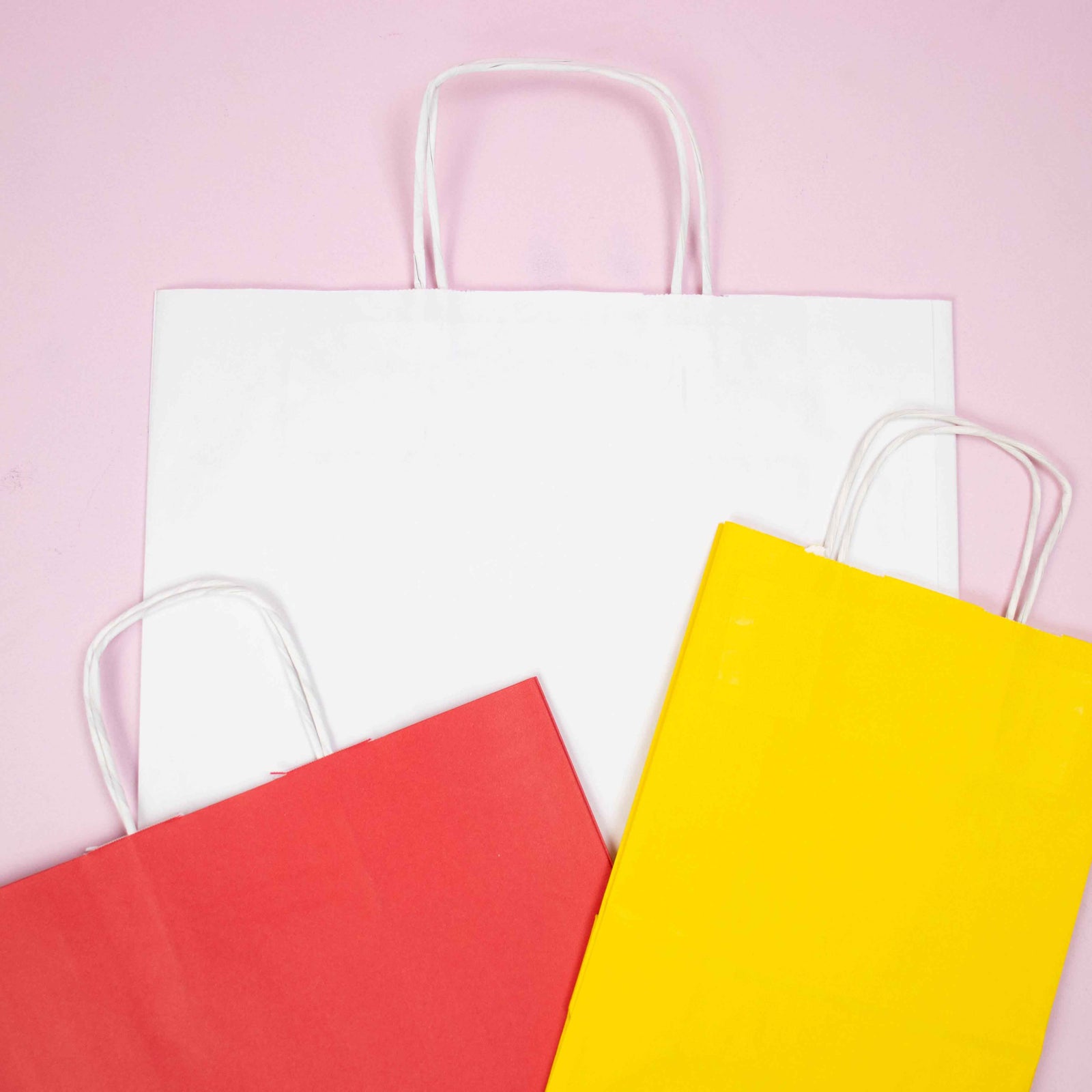 50x Papiertüten rot in verschiedenen Größen