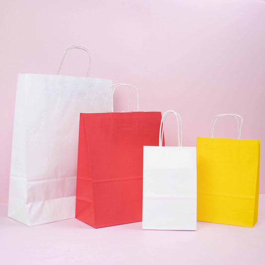 50x Papiertüten Weiß Extraklein
