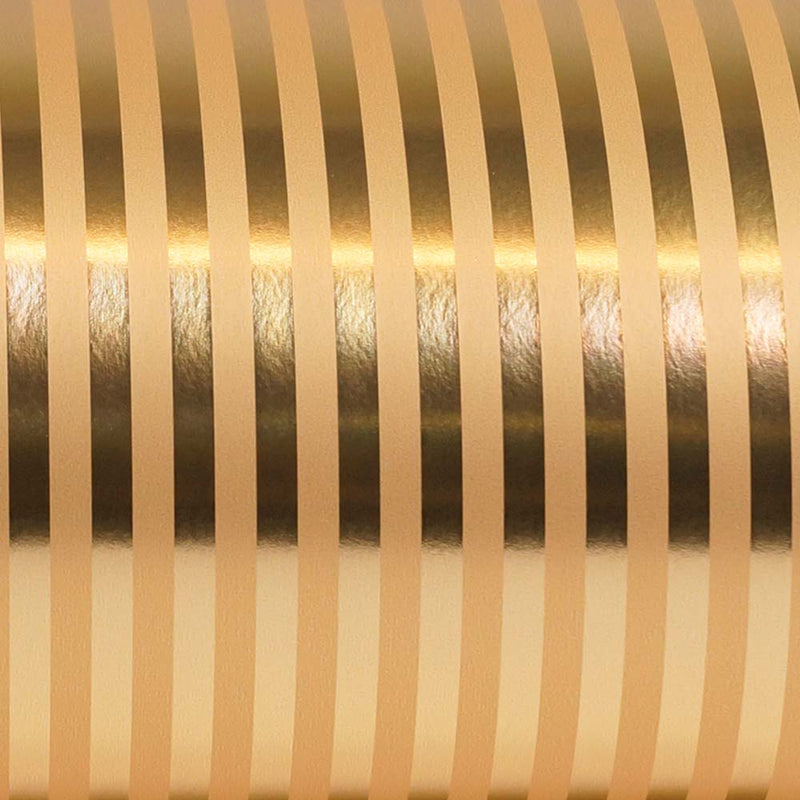 Geschenkpapier Gold Metallisierte Streifen 30cm x 100mtr