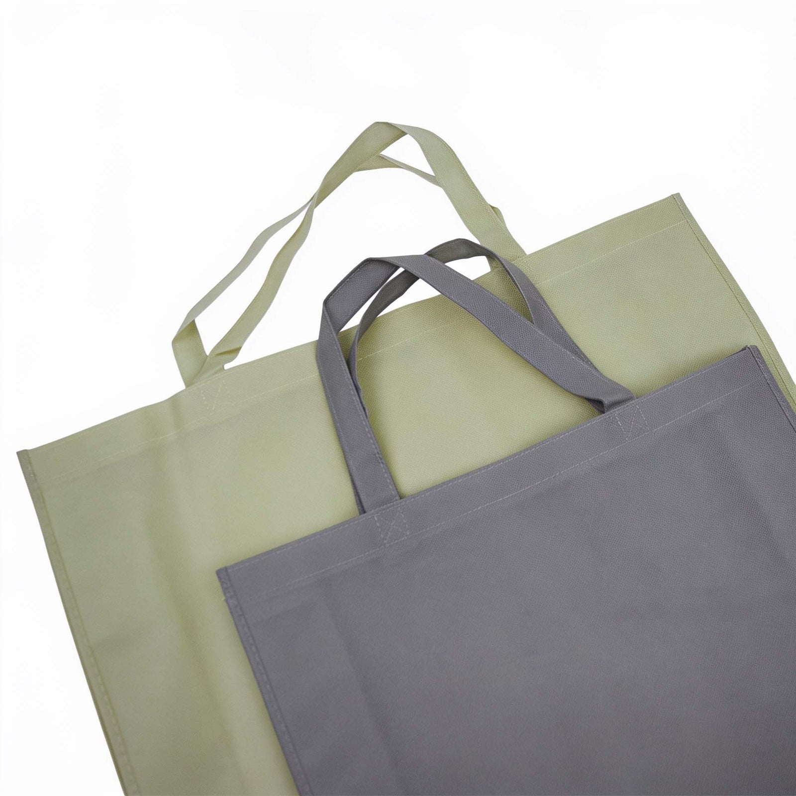 10x Shopper Grün Non woven 54x14x45cm