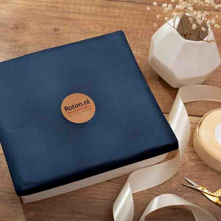 Geschenkpapier Blau Kraftpapier 30cm x 200mtr