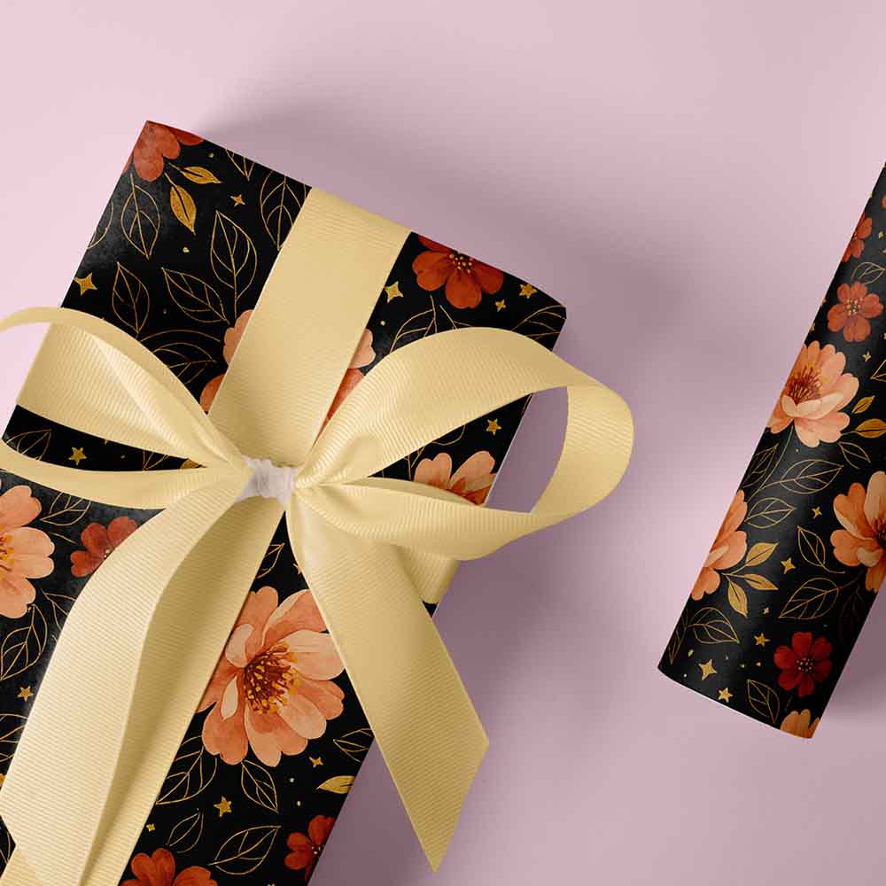 Geschenkpapier Golden Garden 30cm x 200mtr