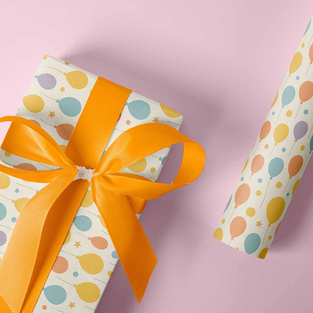 Geschenkpapier Balloon Joy 30cm x 200mtr
