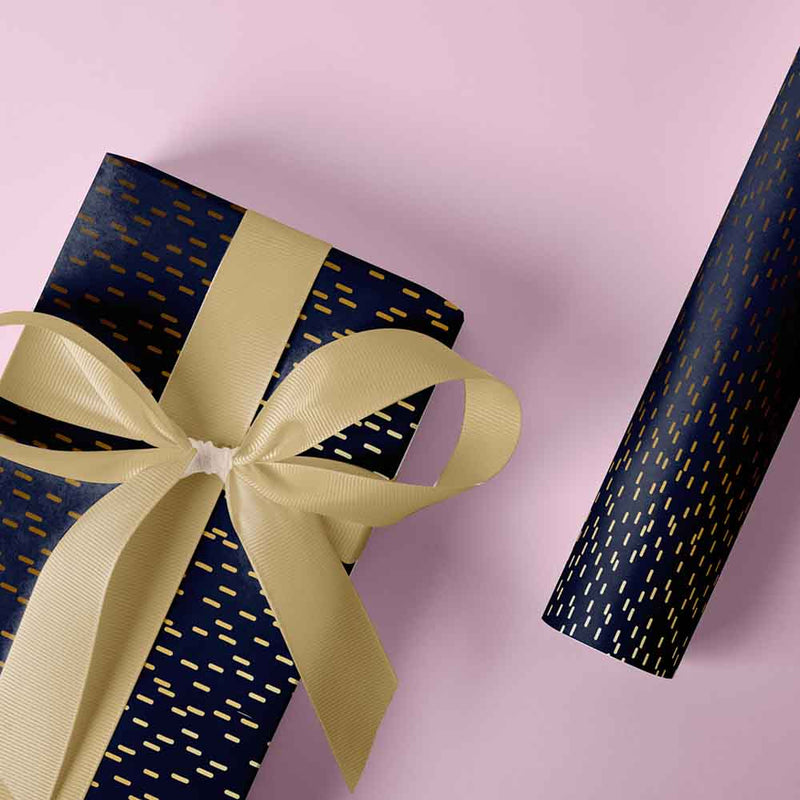 Geschenkpapier Midnight Drizzle 50cm x 100mtr