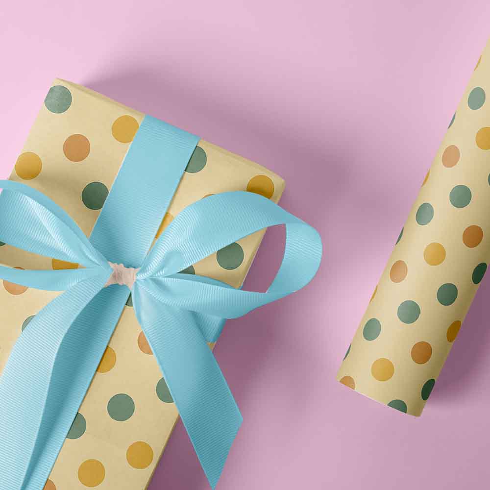 Geschenkpapier Calm Confetti 30cm x 200mtr