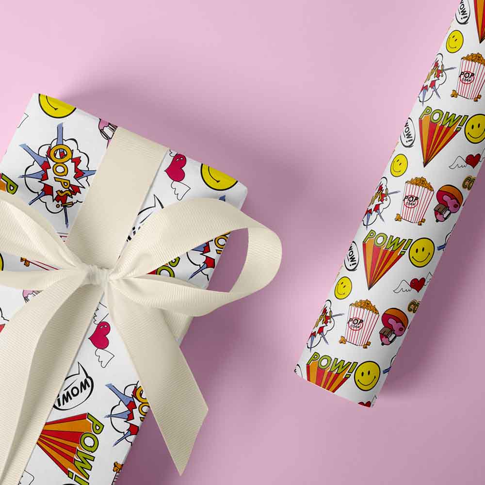 Geschenkpapier Wow! 50cm x 200mtr