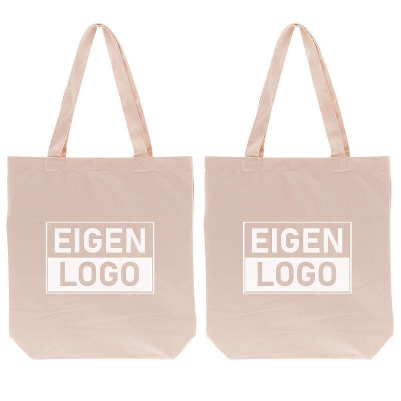 Baumwolltasche Druck 38x42+10cm Rosa - Express