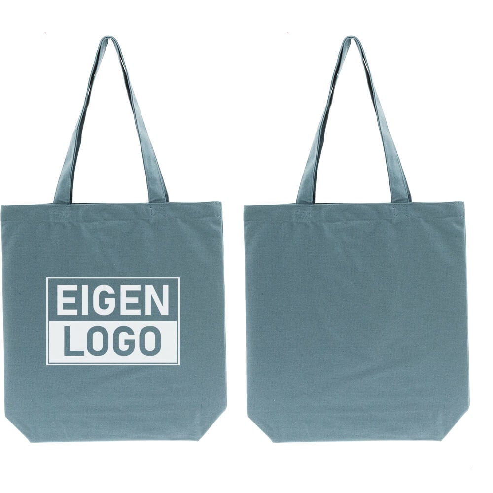 Baumwolltasche bedrucken 38x42+10cm Blau - Express