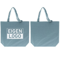 Baumwolltasche Druck 54x48+14cm Blau - Rush