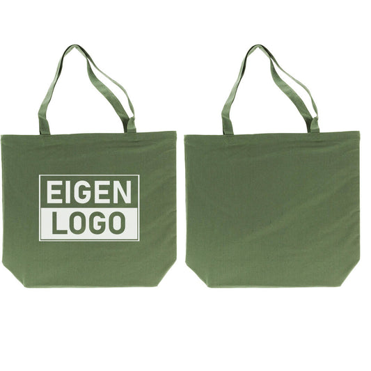 Baumwolltasche Druck 54x48+14cm Grün - Express