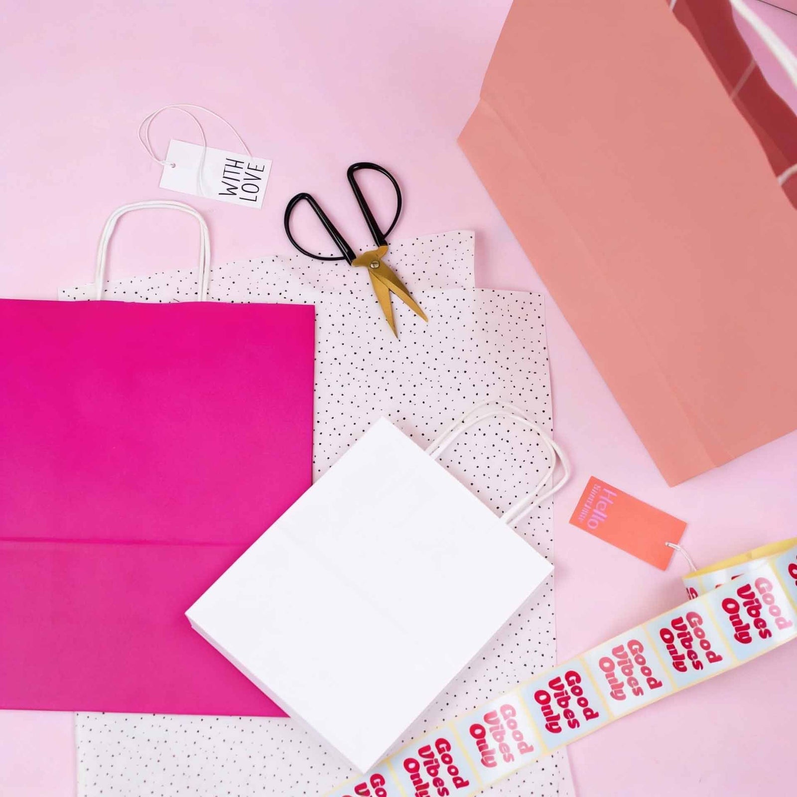 50x Papiertüten Weiß Extraklein