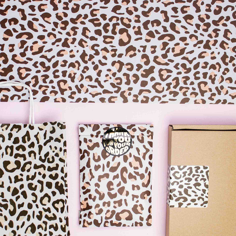 Geschenkpapier Leopard - 50cm x 100m