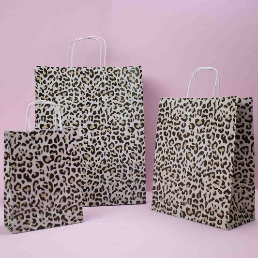 50x Papiertüten Leopard A5