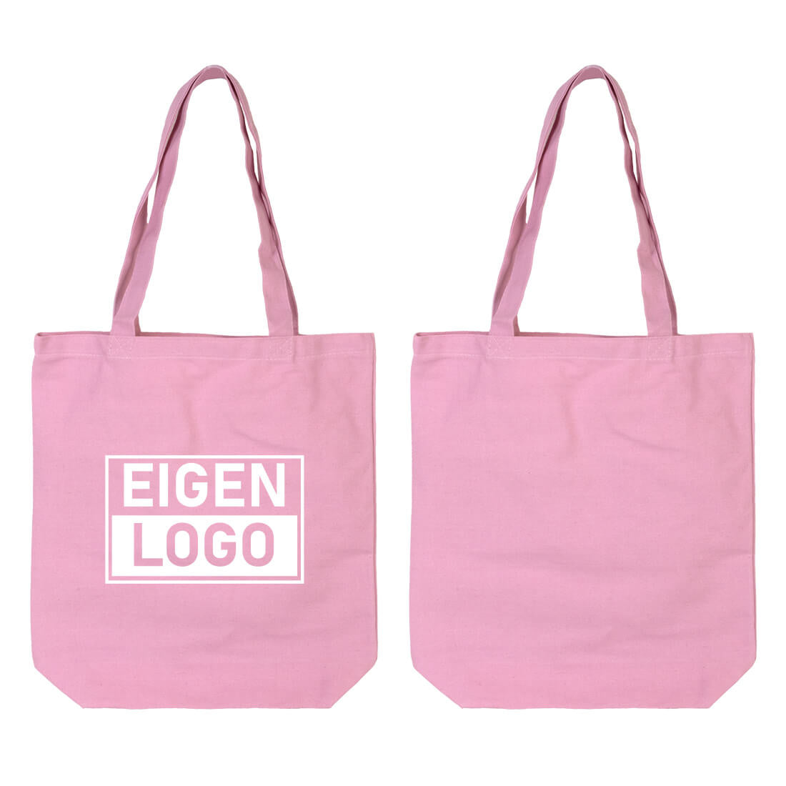 Baumwolltasche Druck 38x42+10cm Pink Lavender